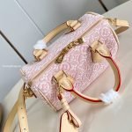 Speedy Bandouliere 20 Bag Rose Ruban Monogram Embleme Jacquard M2A039