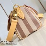 Speedy P9 Bandouliere 20 Bag Camel Washed Stripes Calfskin Leather M27980