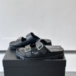Straps Buckle Sandals In Black – Pds43