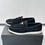 Suede Loafers In Black – Pd295