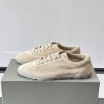 Suede Sneakers In Beige