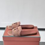 Summer Charms Cotton Sandals In Brown