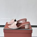Summer Charms Sandals Light Pink Suede Goatskin