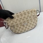 Tag Small Crossbody Bag Sand And Brown GG Canvas