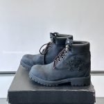 Timberland X Ch Triple Cross Patch Boots In Black