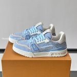 Trainer Sneakers Blue Canvas 1Akbbs