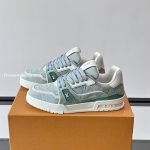 Trainer Sneakers Green Canvas 1Ak7Oh