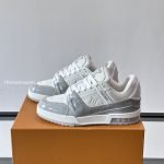 Trainer Sneakers Grey Textured Calfskin 1Akcja