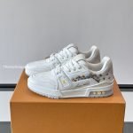 Trainer Sneakers White Grained Calf Leather 1Ajs64