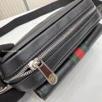 Web Trademark Mini Bag Black Soft Leather