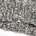 Zipped Cardigan In Grey – Sk772