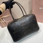 Beau Nappa Leather Bag In Coffee Brown
