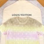 3D Monogram Tie Dye Knit Top Pastel Yellow 1Ak0D3