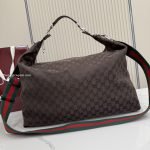 Brera Large Crossbody Bag Dark Brown GG Canvas
