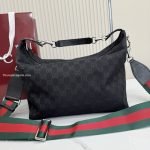 Brera Medium Crossbody Bag Black GG Canvas