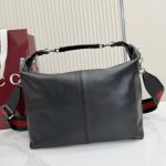 Brera Medium Crossbody Bag Black Soft Grainy Leather