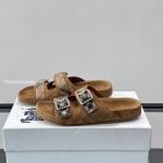 Check Suede Urchin Sandals In Brown – Bbrs7