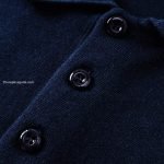 Cotton-Silk Pointelle Polo Shirt In Blue 1Ajio0