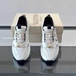 Demivee Mesh And Suede Sneakers In White – Vl224