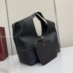 Giglio Large Tote Bag Black Soft Perforated GG Leather