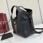 Giglio Small Tote Bag Black GG Leather