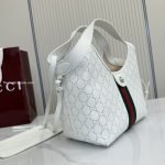 Giglio Small Tote Bag White GG Leather