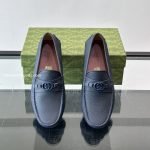 Havel Interlocking G Loafers In Blue – Gc564