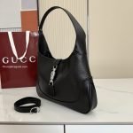 Jackie 1961 Medium Shoulder Bag Black Soft Grainy Leather