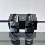 Leather Strap Slides In Black – Pds44