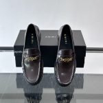 Ma Chain Leather Loafers In Brown – Ri99