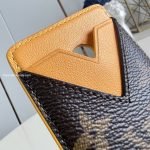 Magnet Card Holder Safran Yellow Monogram Macassar Canvas M12853