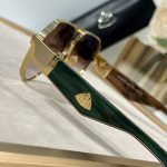 Maybach The King Iii Sunglasses In Gold And Green – Sg259