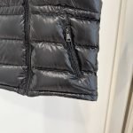 Moncler Ania Hooded Down Gilet In Black