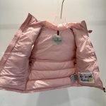 Moncler Ania Hooded Down Gilet In Pink