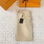 Monogram Denim Skate Pants In Camel 1Ajtwq