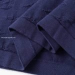 Monogram Short-Sleeved Crewneck In Navy Blue 1Ak721