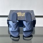 Oasis Mules Blue Taiga Leather 1Ahscf
