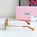 Oval Frame Sunglasses In Gold Smu52Ys – Sg206