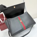 Paparazzo Large Top Handle Bag Black Leather