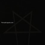 Pentagram Beach Towel In Black Cotton