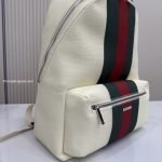 Positano Large Backpack Ivory Washed-Effect Canvas