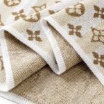 Raffia Monogram T-Shirt In Brown