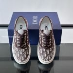Saltwind Sneakers Brown Oblique Embroidered Cotton – Cd505