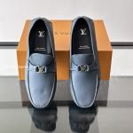 Silverstone Moccasin Navy Blue Grained Calf Leather 1Ahrkl