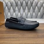 Silverstone Moccasins Navy Blue Monogram-Embossed Calf Leather 1Aiwoz