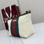 Small Pouch With Strap And Web Natural Washed Canvas