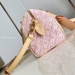 Speedy Bandouliere 20 Bag Rose Ruban Monogram Embleme Jacquard M2A039
