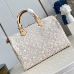 Speedy Soft 30 Bag Monogram Embleme Peuplier Jacquard Textile M28479