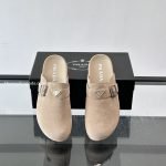 Suede Mules In Beige – Pds42