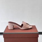 Summer Charms Sandals Light Pink Suede Goatskin